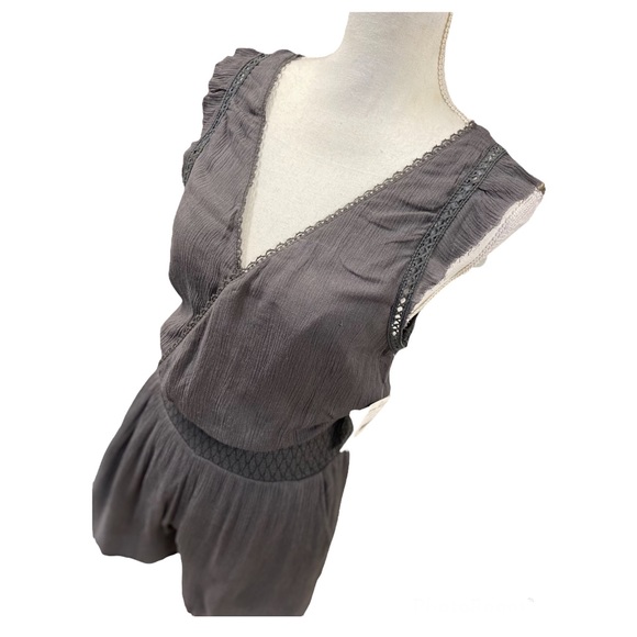 Free People Romper Charcoal Gray XS - Picture 6 of 15